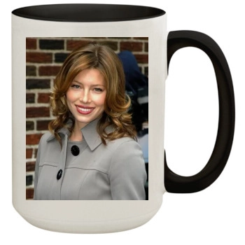 Jessica Biel 15oz Colored Inner & Handle Mug