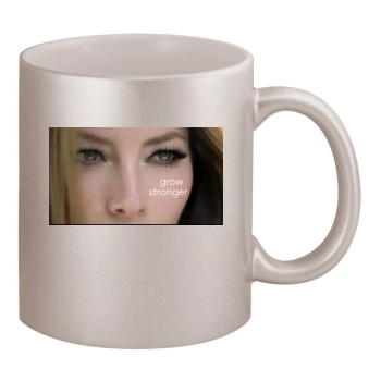 Jessica Biel 11oz Metallic Silver Mug