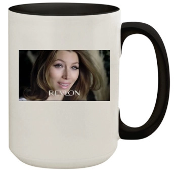 Jessica Biel 15oz Colored Inner & Handle Mug