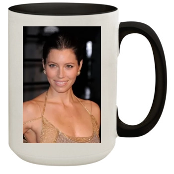 Jessica Biel 15oz Colored Inner & Handle Mug