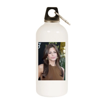 Eva Mendes White Water Bottle With Carabiner