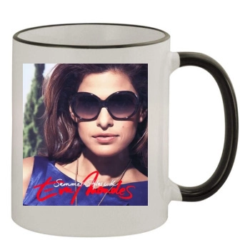 Eva Mendes 11oz Colored Rim & Handle Mug