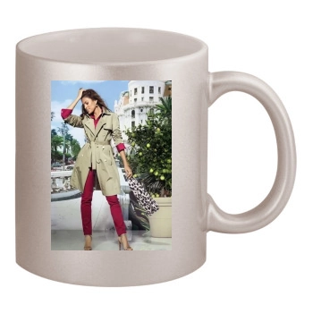 Eva Mendes 11oz Metallic Silver Mug