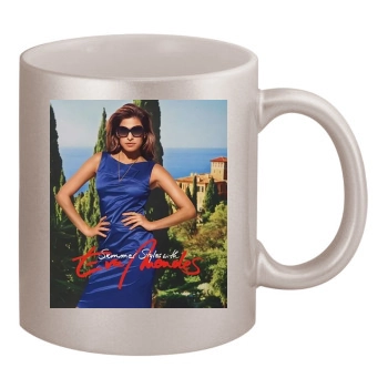 Eva Mendes 11oz Metallic Silver Mug