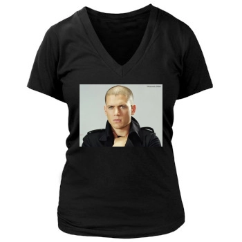 Wentworth Miller Women's Deep V-Neck TShirt