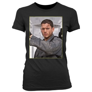 Wentworth Miller Women's Junior Cut Crewneck T-Shirt