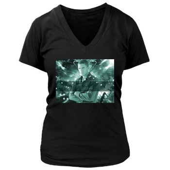 Wentworth Miller Women's Deep V-Neck TShirt