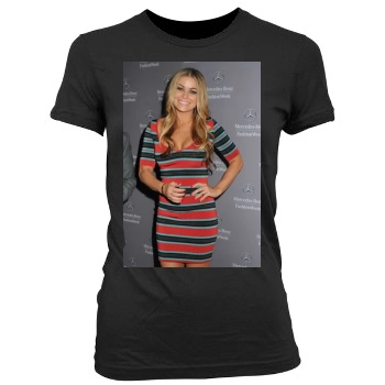 Carmen Electra Women's Junior Cut Crewneck T-Shirt