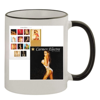 Carmen Electra 11oz Colored Rim & Handle Mug