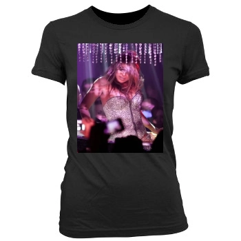 Carmen Electra Women's Junior Cut Crewneck T-Shirt