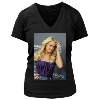 Carrie Underwood Women's Deep V-Neck TShirt