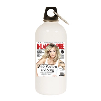 Carrie Underwood White Water Bottle With Carabiner