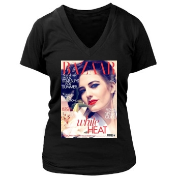 Eva Green Women's Deep V-Neck TShirt