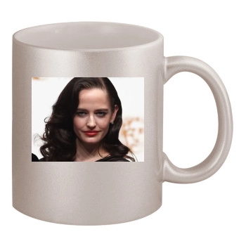 Eva Green 11oz Metallic Silver Mug