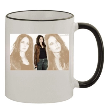 Eva Green 11oz Colored Rim & Handle Mug