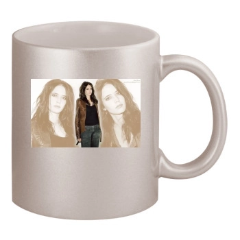 Eva Green 11oz Metallic Silver Mug