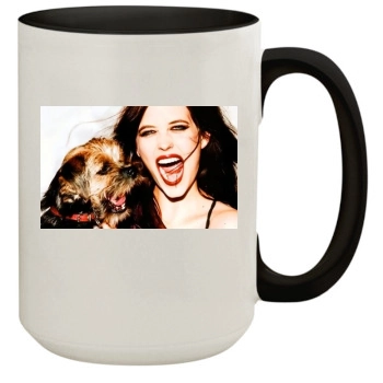 Eva Green 15oz Colored Inner & Handle Mug