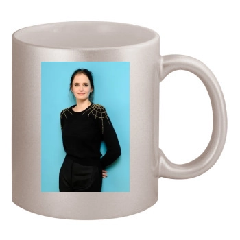 Eva Green 11oz Metallic Silver Mug