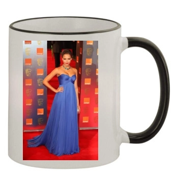 Jessica Alba 11oz Colored Rim & Handle Mug