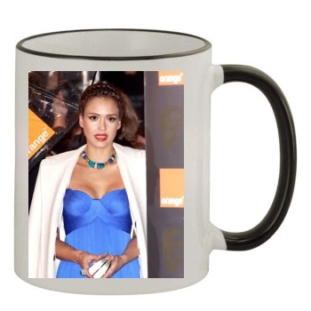 Jessica Alba 11oz Colored Rim & Handle Mug