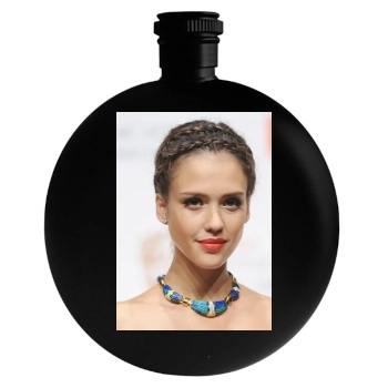 Jessica Alba Round Flask