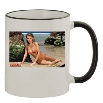 Joanna Krupa 11oz Colored Rim & Handle Mug