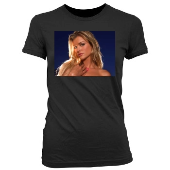 Joanna Krupa Women's Junior Cut Crewneck T-Shirt