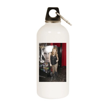 Kesha White Water Bottle With Carabiner