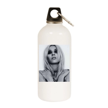 Taylor Momsen White Water Bottle With Carabiner