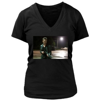 Brad Pitt Women's Deep V-Neck TShirt