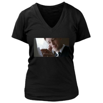 Brad Pitt Women's Deep V-Neck TShirt