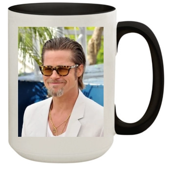 Brad Pitt 15oz Colored Inner & Handle Mug