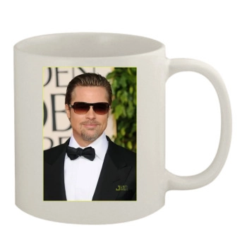 Brad Pitt 11oz White Mug