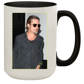 Brad Pitt 15oz Colored Inner & Handle Mug