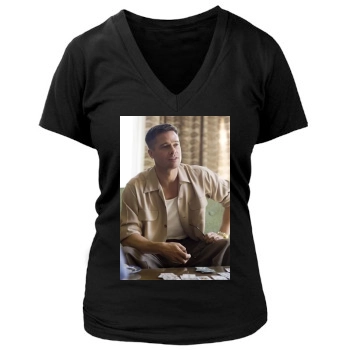 Brad Pitt Women's Deep V-Neck TShirt