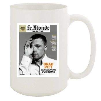 Brad Pitt 15oz White Mug