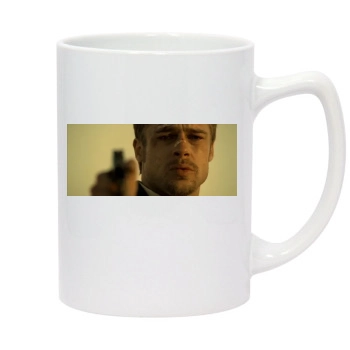 Brad Pitt 14oz White Statesman Mug