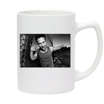 Brad Pitt 14oz White Statesman Mug