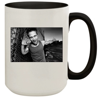 Brad Pitt 15oz Colored Inner & Handle Mug