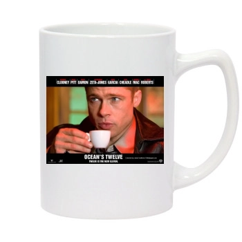 Brad Pitt 14oz White Statesman Mug