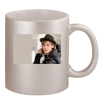 Brad Pitt 11oz Metallic Silver Mug