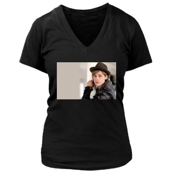 Brad Pitt Women's Deep V-Neck TShirt