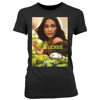 Chanel Iman Women's Junior Cut Crewneck T-Shirt