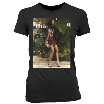 Chanel Iman Women's Junior Cut Crewneck T-Shirt