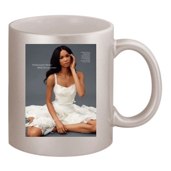 Chanel Iman 11oz Metallic Silver Mug