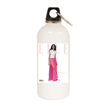 Chanel Iman White Water Bottle With Carabiner