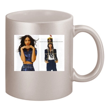 Chanel Iman 11oz Metallic Silver Mug