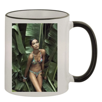 Chanel Iman 11oz Colored Rim & Handle Mug