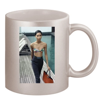 Chanel Iman 11oz Metallic Silver Mug