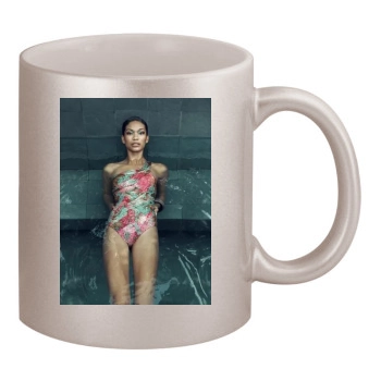 Chanel Iman 11oz Metallic Silver Mug